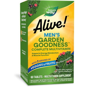 ネイチャーズウェイ アライブ ガーデン グッドネス フォーメン 60粒 Alive! Garden Goodness? for Men / 60 tablets 【お取り寄せ商品】【合わせて買いたい】