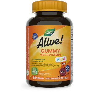 ネイチャーズウェイ アライブ チルドレン グミ マルチビタミン 60粒 Alive! Gummies Multi-Vitamin for Children 60 Gummies 【お取り寄せ商品】【合わせて買いたい】