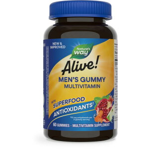 ネイチャーズウェイ アライブ メンズ グミ ビタミン 60粒 Alive! Men's Gummy Vitamins 60 Gummies 【お取り寄せ商品】【合わせて買いたい】