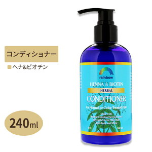 Rainbow Research wi&rI` n[oRfBVi[ 240mli8flozj C{[T[` Rainbow Research HENNA & BIOTIN HERBAL CONDITIONER 8floz 240mly񂹏izy킹Ĕz
