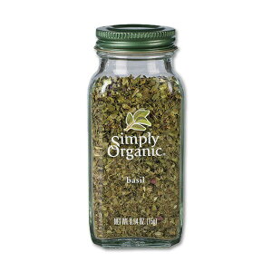 Simply Organic Basil 0.54 oz (15g) シンプリーオーガニック バジル 15g オーガニック ビーガン 有機 国際品質 海外 アメリカ 有名ブランド 米国【お取り寄せ商品】【合わせて買いたい】