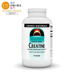 �\�[�X�i�`�������Y �N���A�`�� �A�X���`�b�N�V���[�Y �p�E�_�[ 454g Source Naturals Creatine Athletic Series 16 oz. Powder �y�����񂹏��i�z�y���킹�Ĕ��������z
