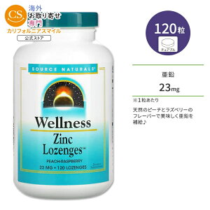 �y�|�C���gUP��1��-11��2���z�\�[�X�i�`�������Y �E�F���l�X ���� 23mg 120�� �g���[�` �s�[�`���Y�x���[�t���[�o�[ Source Naturals Wellness Zinc Lozenges PEACH RASPBERRY �T�v�������g �~�l���� �W���N�y��