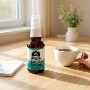 【全品対象・常時2個300円・3個800円・4個1000円OFFクーポン】ソースナチュラルズ ウェルネスコロイダルシルバー のどスプレー SOURCE NATURALS Wellness Colloidal Silver・Throat Spray 30 ppm 2 fl. oz. Liquid 2 LIQU