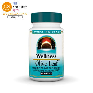 �\�[�X�i�`�������Y �E�F���l�X �I���[�u���[�t 60�� Source Naturals Wellness Olive Leaf�E60 Tablet �y�����񂹏��i�z�y���킹�Ĕ��������z