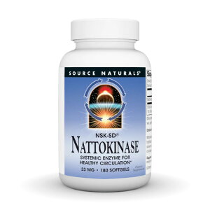�\�[�X�i�`�������Y �i�b�g�E�L�i�[�[ NSK-SD 33mg 180�\�t�g�W�F�� Source Naturals Nattokinase NSK-SD 33 mg 180 Softgel �y�����񂹏��i�z�y���킹�Ĕ��������z