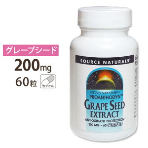 \[Xi`Y O[vV[hGLX uhEq 200mg 60 Source Naturals Grape Seed Extract 200mg 60Capsules[ܗL]Tvg OPC |tFm[ AJy񂹏izy킹Ĕ