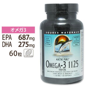 \[Xi`Y A[NeBbNsA IK3 1125 tBbVIC 60 \tgWF Arctic Pure Omega-3 1125 Fish Oil 60softgels Source Naturalsy񂹏izy킹Ĕz