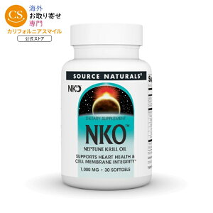 �\�[�X�i�`�������Y NKO �l�v�`���[���N�����I�C�� 1000mg 30�\�t�g�W�F�� Source Naturals NKO Neptune Krill Oil 1000 mg 30 Softgel �y�����񂹏��i�z�y���킹�Ĕ��������z