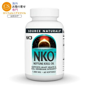 �\�[�X�i�`�������Y NKO �l�v�`���[���N�����I�C�� 1000mg 60�\�t�g�W�F�� Source Naturals NKO Neptune Krill Oil 1000 mg 60 Softgel �y�����񂹏��i�z�y���킹�Ĕ��������z