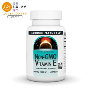 �\�[�X�i�`�������Y �r�^�~��E ���`�q�g�� 400IU 60�� Source Naturals Vitamin E Non-GMO 400 IU 60 Tablet �y�����񂹏��i�z�y���킹�Ĕ��������z