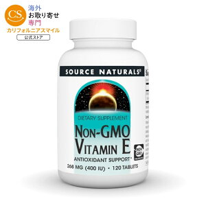 �\�[�X�i�`�������Y �r�^�~��E ���`�q�g�� 400IU 120�� Source Naturals Vitamin E Non-GMO 400 IU 120 Tablet �y�����񂹏��i�z�y���킹�Ĕ��������z