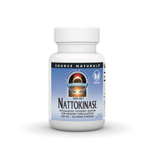 �\�[�X�i�`�������Y �i�b�g�E�L�i�[�[ NSK-SD 200mg 30�x�W�J�v�Z�� Source Naturals Nattokinase NSK-SD 200 mg 30 Vegetarian Capsule �y�����񂹏��i�z�y���킹�Ĕ��������z