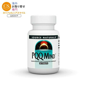 �\�[�X�i�`�������Y PQQ�}�C���h 60�� Source Naturals PQQ Mind�E60 Tablet �y�����񂹏��i�z�y���킹�Ĕ��������z