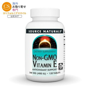 �\�[�X�i�`�������Y �r�^�~��E ���`�q�g�� 400IU 120�� Source Naturals Vitamin E Non-GMO 400 IU 120 Tablet �y�����񂹏��i�z�y���킹�Ĕ��������z