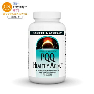 �\�[�X�i�`�������Y PQQ�w���V�[�G�C�W���O 90�� Source Naturals PQQ Healthy Aging�E90 Tablet �y�����񂹏��i�z�y���킹�Ĕ��������z