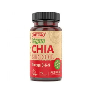 デバ ビーガン チアシードオイル 500mg 90ベジカプセル DEVA Vegan Chia Seed Oil 500 mg 90 CAPVEGI 【お取り寄せ商品】