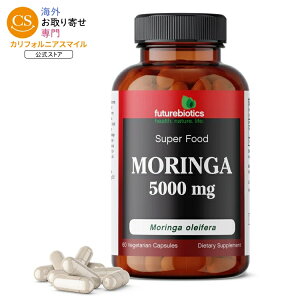 �t���[�`���[�o�C�I�e�B�N�X �������K 5000mg 60�x�W�J�v�Z�� FUTUREBIOTICS Moringa 5000 mg 60 CAPVEGI �y�����񂹏��i�z