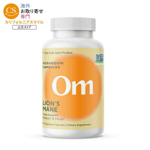 �I�[���}�b�V�����[�� ���C�I���Y���C�� �}�b�V�����[���X�[�p�[�t�[�h 90�J�v�Z�� OM MUSHROOM Lion's Mane Mushroom Superfood 90 CAPSULE �y�����񂹏��i�z