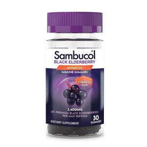 TuR ubNG_[x[O~ 30O~ SAMBUCOL Black Elderberry Gummies 30 GUMMY y񂹏iz