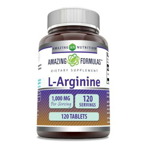アメージングニュートリション アメージングフォーミュラズ L-アルギニン 1000mg 120タブレット AMAZING NUTRITION Amazing Formulas L-Arginine 1000 mg 120 TABLET 【お取り寄せ商品】