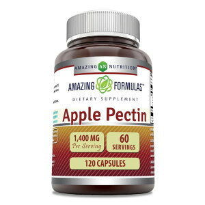 A[WOj[gV A[WOtH[~Y AbvyN` 1400mg 120JvZ AMAZING NUTRITION Amazing Formulas Apple Pectin 1400 mg 120 CAPSULE y񂹏iz