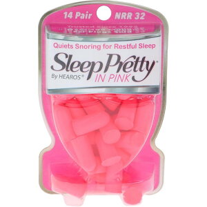 ヒーローズ スリーププリティ イン ピンク 女性用耳栓 14個 HEAROS Sleep Pretty In Pink Women's Ear Plugs 14 UNIT 【お取り寄せ商品】