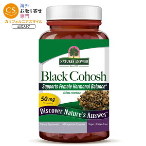 �l�C�`���[�Y�A���T�[ �u���b�N�R�z�V�����[�g 90�J�v�Z�� NATURE'S ANSWER Black Cohosh Root 90 CAPSULE �y�����񂹏��i�z