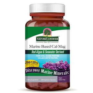lC`[YAT[ }x[X JVE}OlVE JvZ 120JvZ NATURE'S ANSWER Marine Based Calcium Magnesium Capsules 120 CAPSULE y񂹏iz