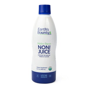 アースズバウンティ タヒチアンオーガニック ノニジュース 907g EARTH'S BOUNTY Tahitian Organic Noni Juice 32 OUNCE 【お取り寄せ商品】
