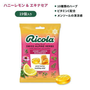 ���R�[�� �n�j�[������ �G�L�i�Z�A���� �h���b�v 19�� Ricola Honey Lemon with Echinacea Drops�y�����񂹏��i�z�y���킹�Ĕ��������z