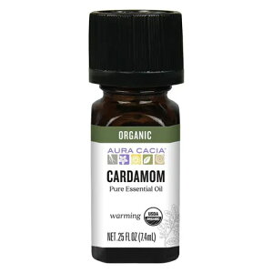 I[JVA I[KjbNGbZVIC J_ 7g AURA CACIA Cardamom Certified Organic. 0.25 OUNCE y񂹏iz