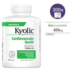 NiK L[bN njjNGLX tH[~100 300 JvZ WAKUNAGA Kyolic Aged Garlic Extract Cardiovascular Formula 100y񂹏izy킹Ĕz