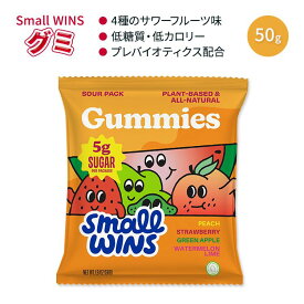 【もぐもぐタイムに】スモールウィンズ サワー ミックス グミ 50g (1.8 OZ) Small Wins Sour Mix Gummies 4種のフルーツ味