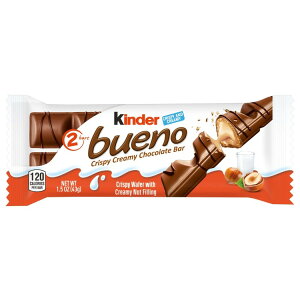 �L���_�[ �u�G�m �~���N�`���R���[�g���w�[�[���i�b�c�N���[�� 2�{���� 43g Kinder Bueno Milk Chocolate and Hazelnut Cream, 2 Bars, 1.5 oz �y�����񂹏��i�z