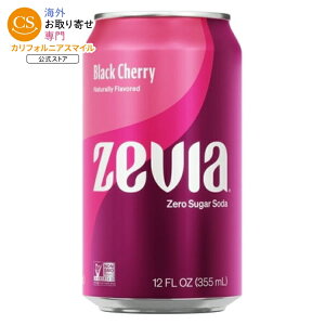 �[�r�A �[���V���K�[ �u���b�N�`�F���[ �\�[�_ 355mL �� 24�{�p�b�N Zevia Zero Sugar, Black Cherry Soda, 12 Fl Oz (Pack of 24) �y�����񂹏��i�z
