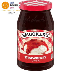 �X�}�b�J�[�Y �X�g���x���[�g�b�s���O 333g Smucker's Strawberry Topping, 11.75 oz �y�����񂹏��i�z