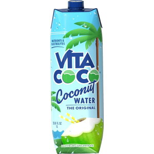 yAJEH}[gizr^RR sA RRibcEH[^[ 1L egpbN Vita Coco Coconut Water, Pure, 1 Liter Tetra Pack Box, Natural. y񂹏iz