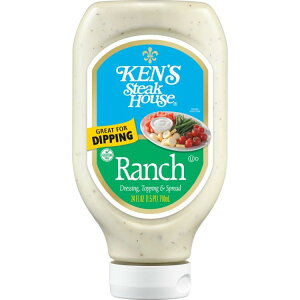 �P���Y�X�e�[�L�n�E�X �����` �T���_�h���b�V���O �g�b�s���O���X�v���b�h 710ml Ken's Steak House Ranch Salad Dressing, Topping & Spread 24 fl oz �y�����񂹏��i�z