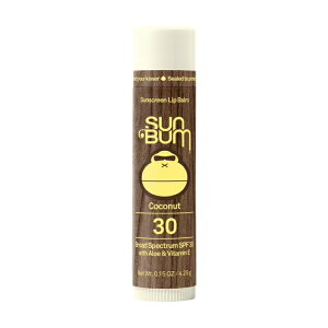 �T���o�� ���Ă��~�߃��b�v�o�[�� �R�R�i�b�c SPF30 4g Sun Bum Sunscreen Lip Balm, Coconut, SPF 30, 0.15 oz �y�����񂹏��i�z