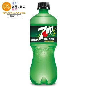 7UP �J�t�F�C���t���[ �[���V���K�[ ���������C���\�[�_�|�b�v 591ml �{�g�� 1�{ 7UP Caffeine Free Zero Sugar Lemon Lime Soda Pop, 20 fl oz, Bottle �y�����񂹏��i�z