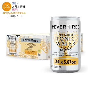 �t�B�[�o�[�c���[ �v���~�A�����C�g�g�j�b�N 150ml 24�ʃp�b�N Fever-Tree Premium Light Tonic 5.07 Fl Oz Cans 24 Pack �y�����񂹏��i�z