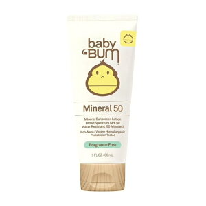 �T���o�� �x�r�[�o�� �~�l���� ���Ă��~�߃��[�V���� SPF50 ������ 85g Sun Bum Baby Bum Mineral Sunscreen Lotion, SPF 50, Fragrance Free, 3 oz �y�����񂹏��i�z