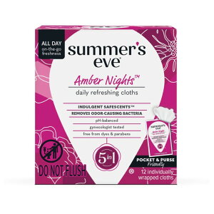 yXߋő勉MAX1040~OFFN[|zyAJEH}[gizT}[YCu NWOCv Ao[iCc I[gVAGLXz 12 Summer's Eve Cleansing Wipes, Amber Nights with Oa