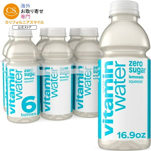 �r�^�~���E�H�[�^�[ �[���V���K�[ �X�N�C�[�Y�h�����l�[�h 500ml 6�p�b�N vitaminwater Zero Sugar Squeezed Lemonade 16.9 fl oz, 6 Pack �y�����񂹏��i�z