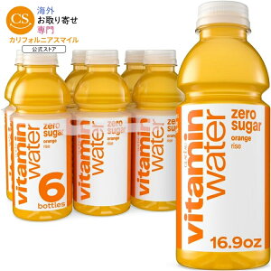 �r�^�~���E�H�[�^�[ ���C�Y �[���V���K�[ �I�����W 500ml 6�{�p�b�N vitaminwater Rise Zero Sugar Orange 16.9 fl oz, 6 Pack Bottles �y�����񂹏��i�z