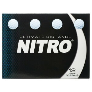 �j�g���S���t �A���e�B���b�g�f�B�X�^���X �S���t�{�[�� 12���� Nitro Golf Ultimate Distance Golf Balls, 12 Pack �y�����񂹏��i�z