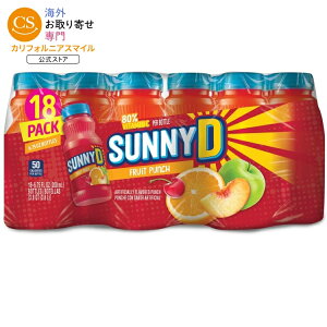 �T�j�[D �t���[�c�p���` �W���[�X�h�����N 200ml 18�{���� SUNNYD Fruit Punch Shelf Stable Juice Drink, 18 Count, 6.75 fl oz Bottles �y�����񂹏��i�z�y���킹�Ĕ��������z