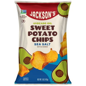 �W���N�\���Y �A�{�J�h�I�C�� �X�C�[�g�|�e�g�P�g���`�b�v�X �V�[�\���g 142g Jackson's Sweet Potato Kettle Chips with Sea Salt, Avocado Oil 5 oz �y�����񂹏��i�z