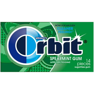 yAJEH}[gizI[rbg VK[t[K XyA~g 14 Orbit Gum Spearmint Sugar Free Chewing Gum, Single Pack - 14 Piece y񂹏iz